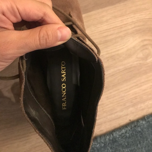 Franco Sarto suede lace up wedge boots - Picture 5 of 6